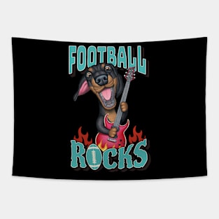 Football Rocks Tapestry