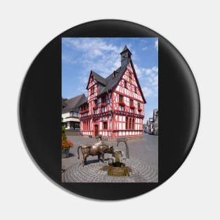 Town hall, old town, Rhens, Middle Rhine, Rhine, Rhineland-Palatinate, Germany Pin