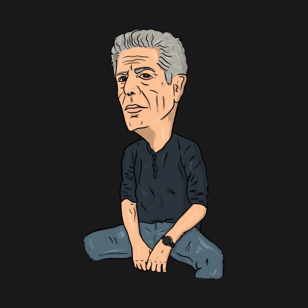 Portrait of Anthony Bourdain by naderboytellem