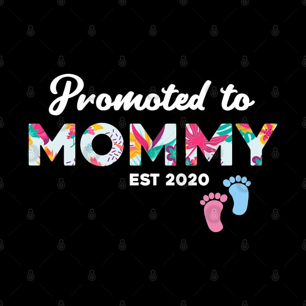 Promoted to Mommy Est 2020 First Time Mom Floral Mother Gift by BioLite