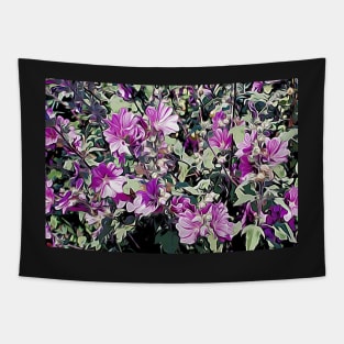 Purple coastal Flowers Tapestry