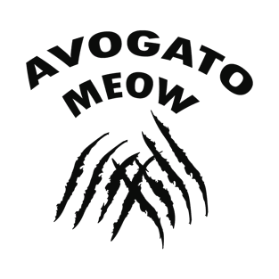 funny meow avogato cat T-Shirt