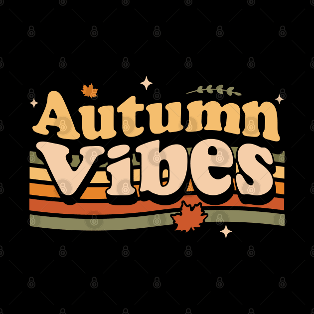 Autumn Vibes 70s Fall Lover Retro Vintage by OrangeMonkeyArt