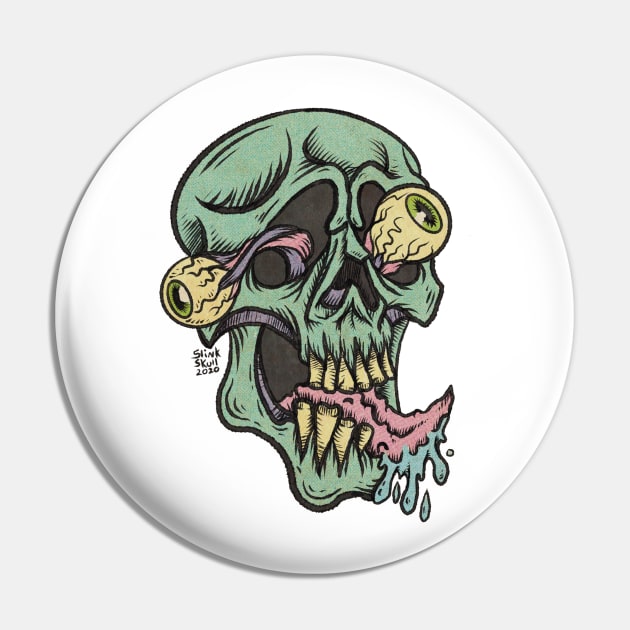 Eyeball skeleton Pin by SlinkSkull