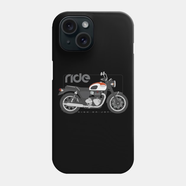 Ride 100 white red Phone Case by NighOnJoy