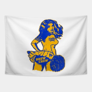 Milwaukee Baseball Cheerleader Tapestry