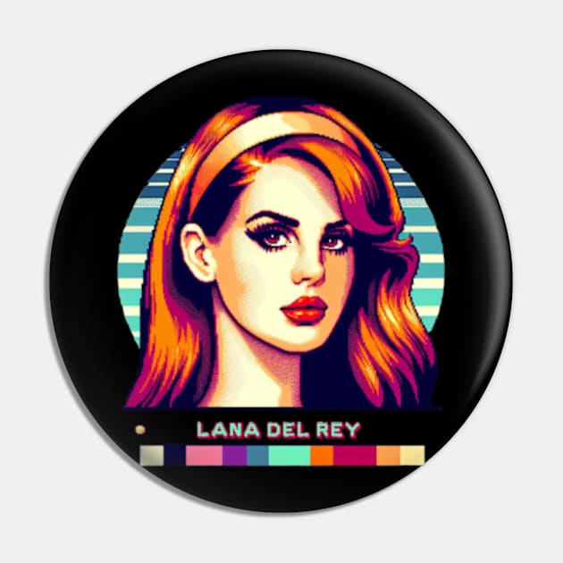 Lana Del Rey - Video Games South Beach Letters Pin by Tiger Mountain Design Co.