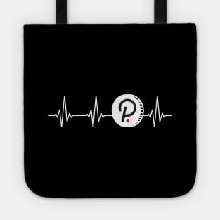 Polkadot Love Heartbeat Cryptocurrency DOT Coin Tote