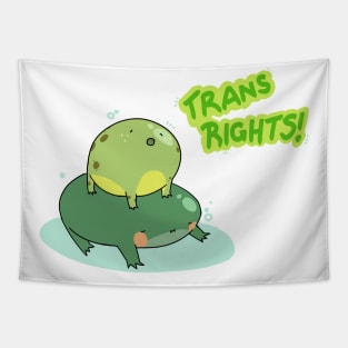 Trans Rights Frogs Tapestry