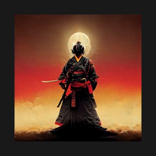 Moonlit Honor, The Samurai Bushido Code T-Shirt