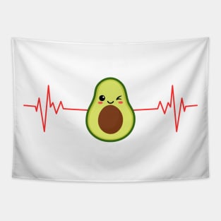 My heart beats for Avocados Tapestry