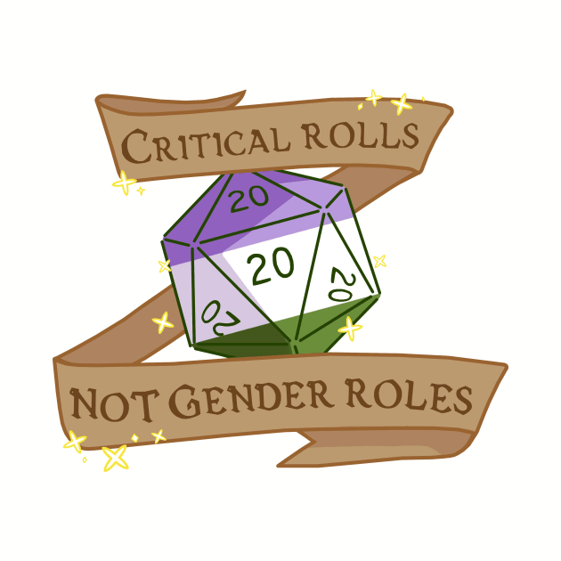 critical rolls not gender roles (genderqueer) by annieloveg