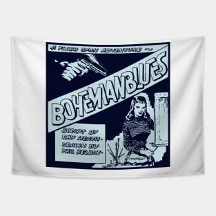 Bohemian Blues - Vintage Comic Tapestry