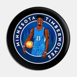 Jimmy Butler Minnesota Timberwolves Artwork Pin