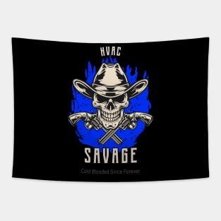 HVAC Savage - Skull Tapestry