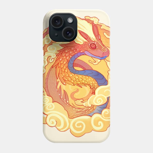 Orange Serpent Phone Case by AshenShop