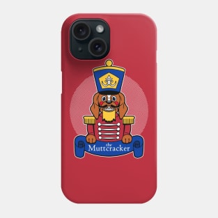 Funny Cute Christmas Vintage Nutcracker Dog Funny Cartoon Gift For Dog Lovers Phone Case