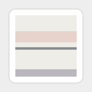 A refined setup of Very Light Pink, Philippine Gray, Silver and Lotion Pink stripes. Magnet
