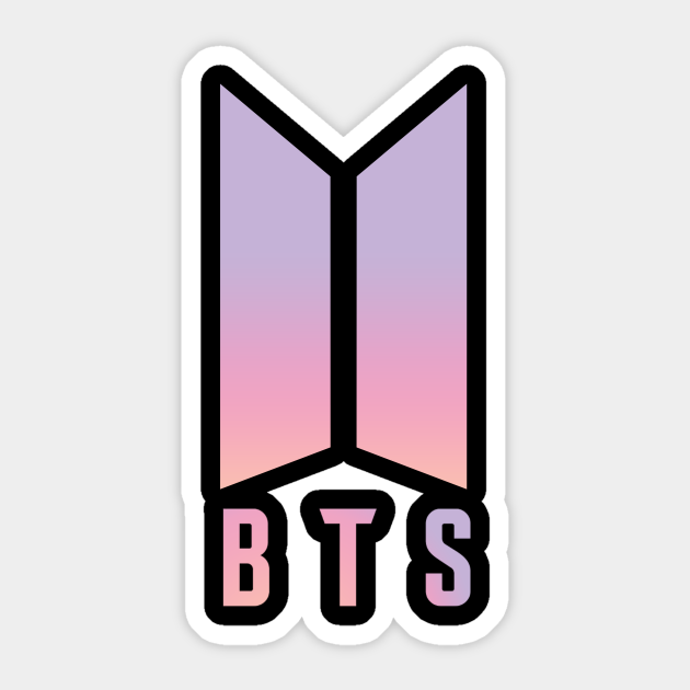 onderwijzen oud peper BTS logo Coloured - Min Suga - Sticker | TeePublic