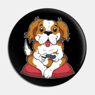 Puppy Dog Gamer Pin