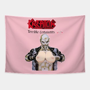 kreator terrible certeintits Tapestry