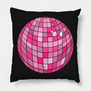 Pink Disco Ball Pillow