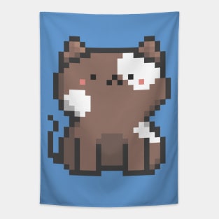 Pixel Quiet Cat 16 Tapestry