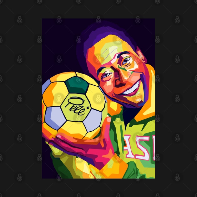 Pele Brazil Legend by Zet Art