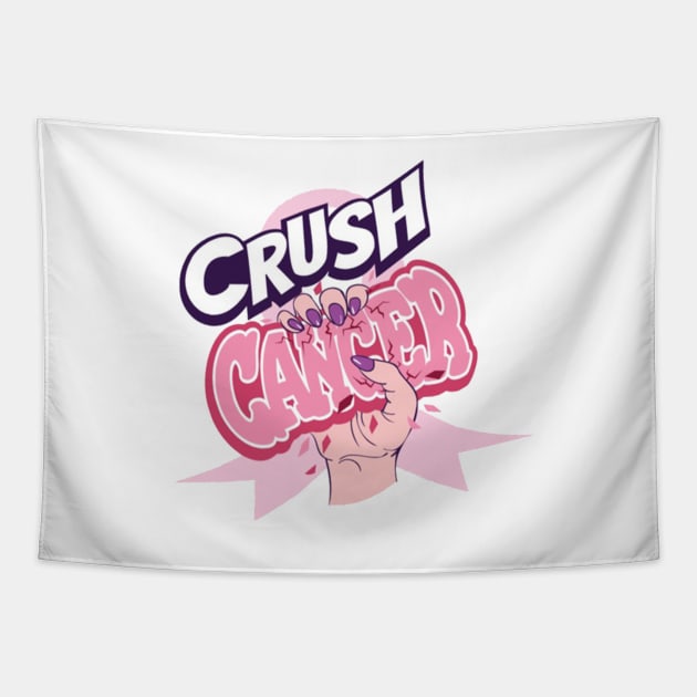 Crush cancer Tapestry by Misfit04