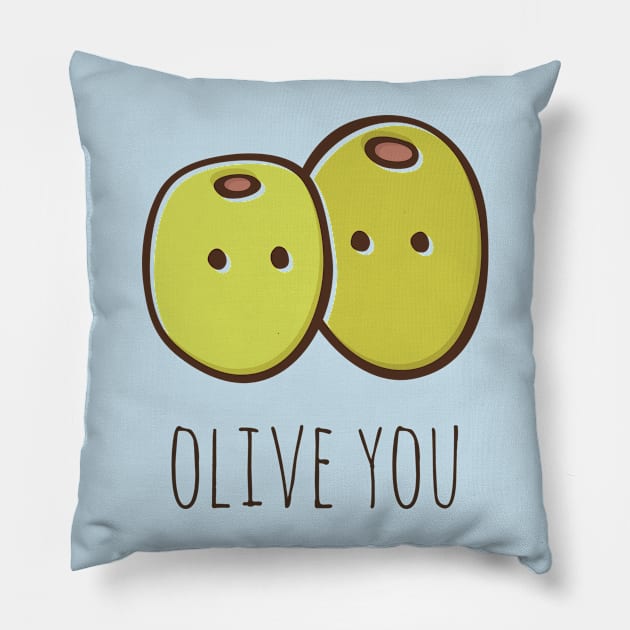 Olive You Pillow by myndfart