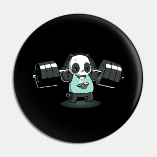 Cute Panda Gym Fitness Yoga Lover Animal Lover Design Pin