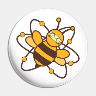 glasses lazy atomic bee funny character Pin