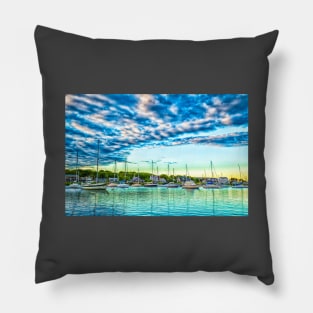 Falmouth Harbor Cape Cod Pillow