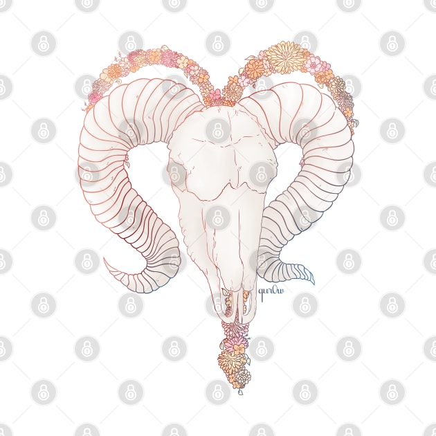 Aries Skull - Full colour by Qur0w