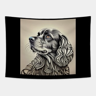 Profile of a Cocker Spaniel Tapestry