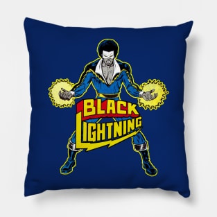 Black Lightning Pillow