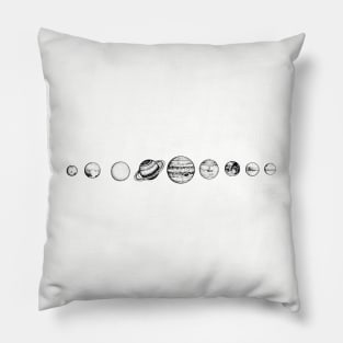 Planets In Solar System 2 Pillow