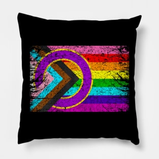 Intersex Inclusive Progress Pride Flag Lgbt Progress Pillow