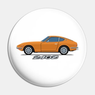 240z Fairlady classic sport coupe side orange Pin