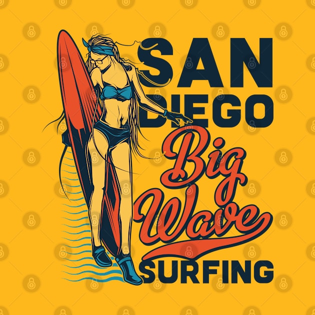 San diego surfing by peace and love