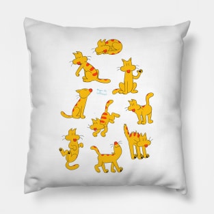 Herb the Cat Pattern Pillow