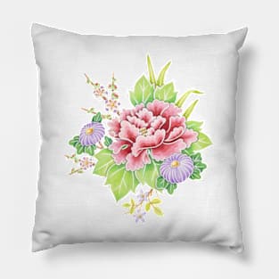 Kimono Bouquet Ditsy Chintz Pillow