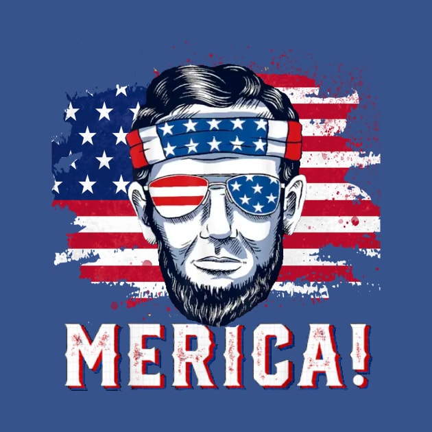 4th Of July, MERICA Abraham Lincoln by Kribis