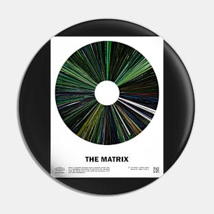 minimal_The_Matrix Warp Barcode Movie Pin