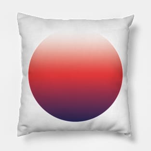 Vibrant gradient purple red bold minimal Pillow