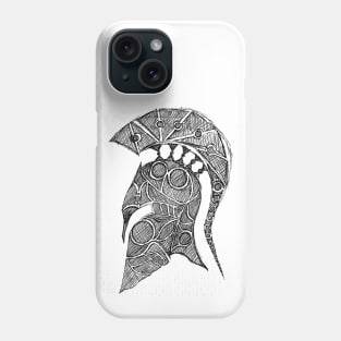 Spartan Helmet Sketch Phone Case