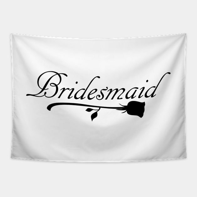 Bridesmaid Wedding Accessories Tapestry by DepicSpirit