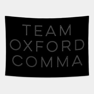 Team Oxford Comma Tapestry