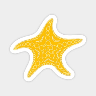 Starfish (white/yellow) Magnet