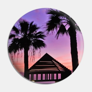 purple sunset Pin